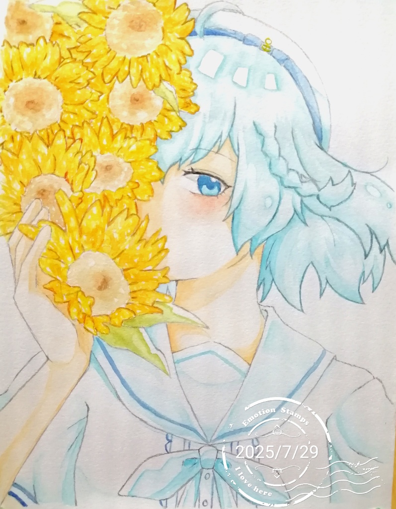 1点物A5　水彩原画