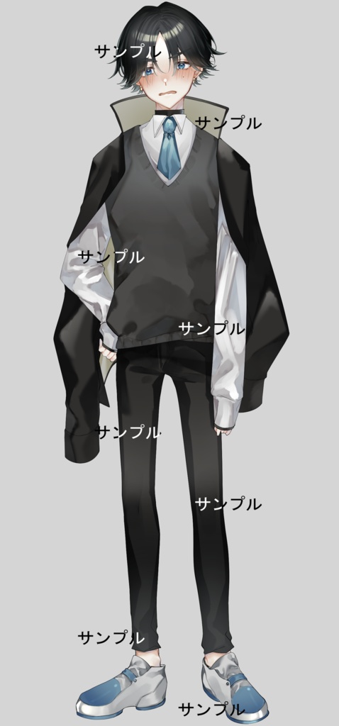 【立ち絵素材】男学生A