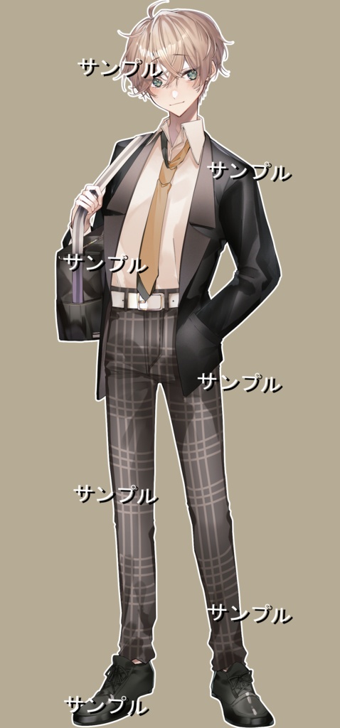 【立ち絵素材】男学生B