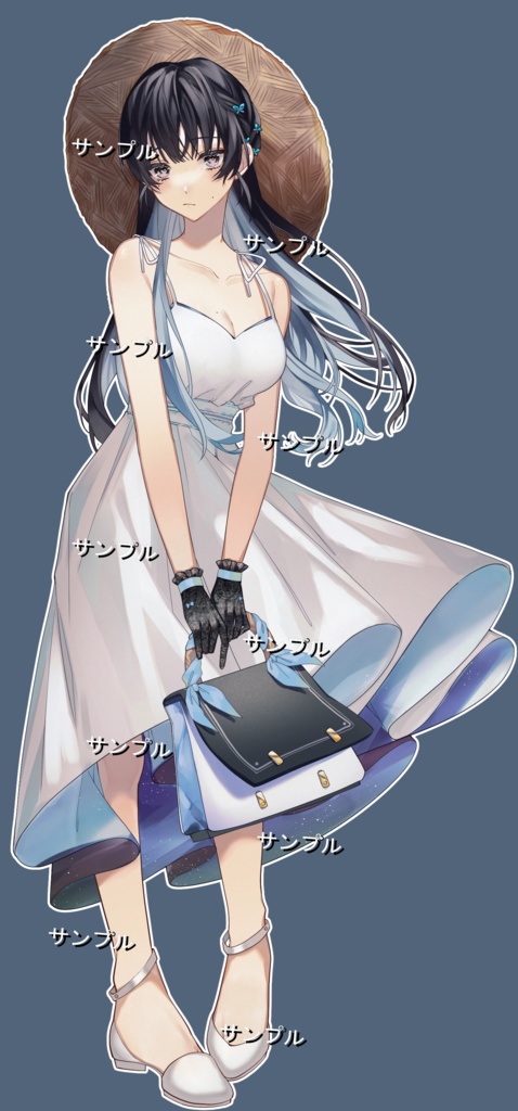 少女の絵 立ち絵素材079 アンドロイドの少女 SF - かむぱね屋さん - BOOTH