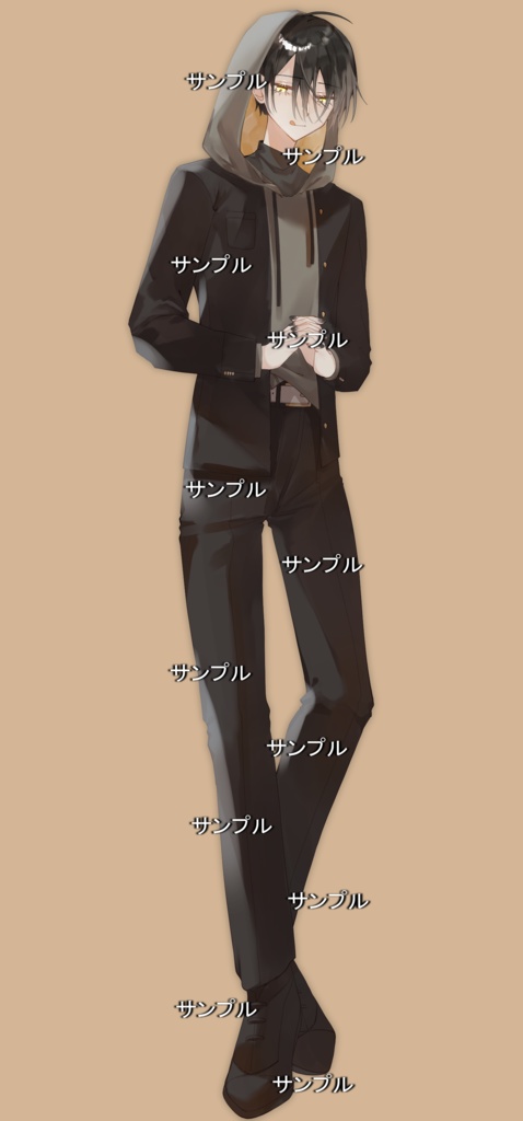 【立ち絵素材】男学生D