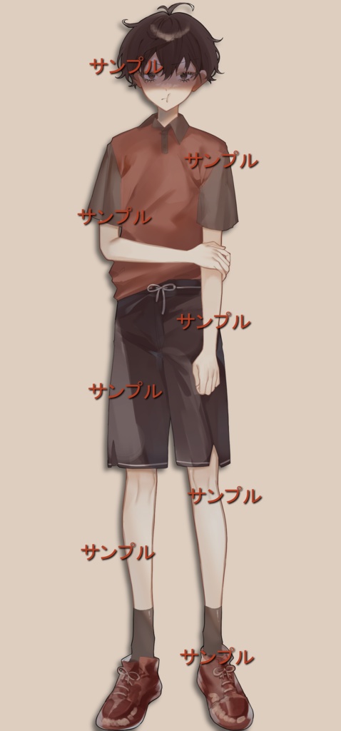 【立ち絵素材】夏少年B