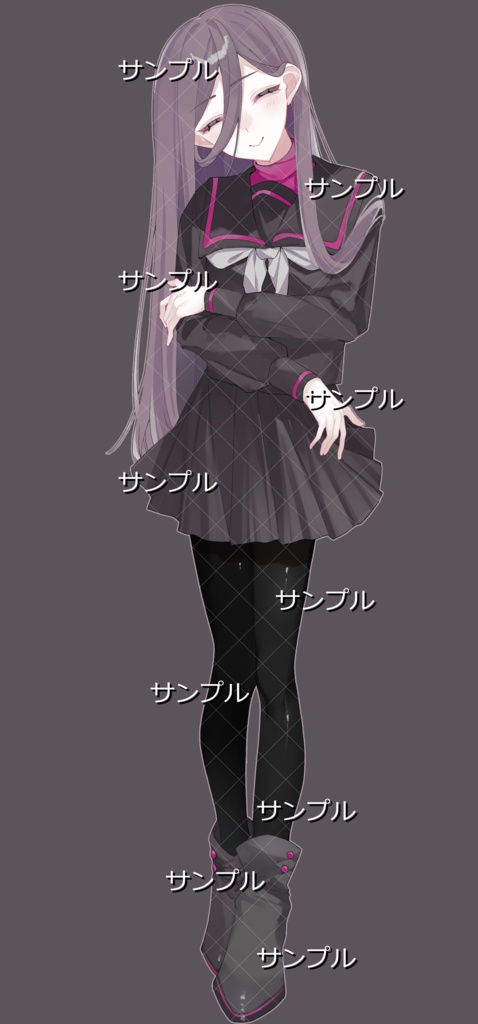 【立ち絵素材】女学生E