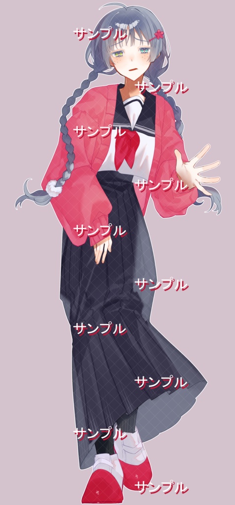 【立ち絵素材】女学生F