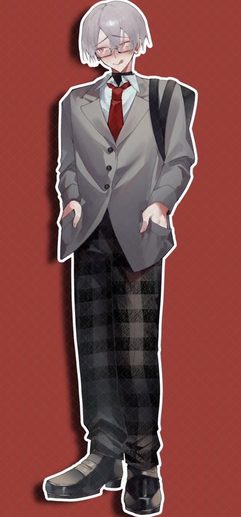 【立ち絵素材】男学生E