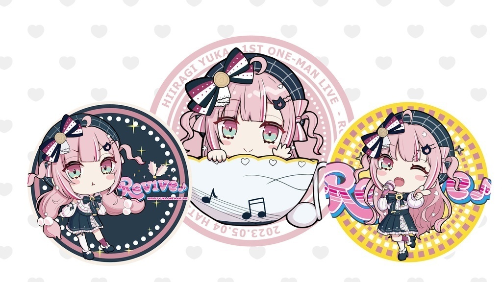 大き目缶バッジ３つセット