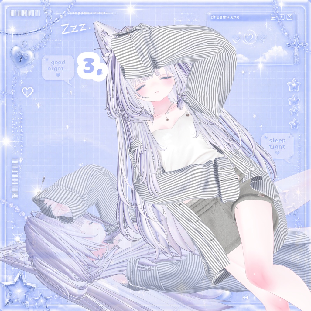 【free/無料】すやすやぽーず4種類♡
