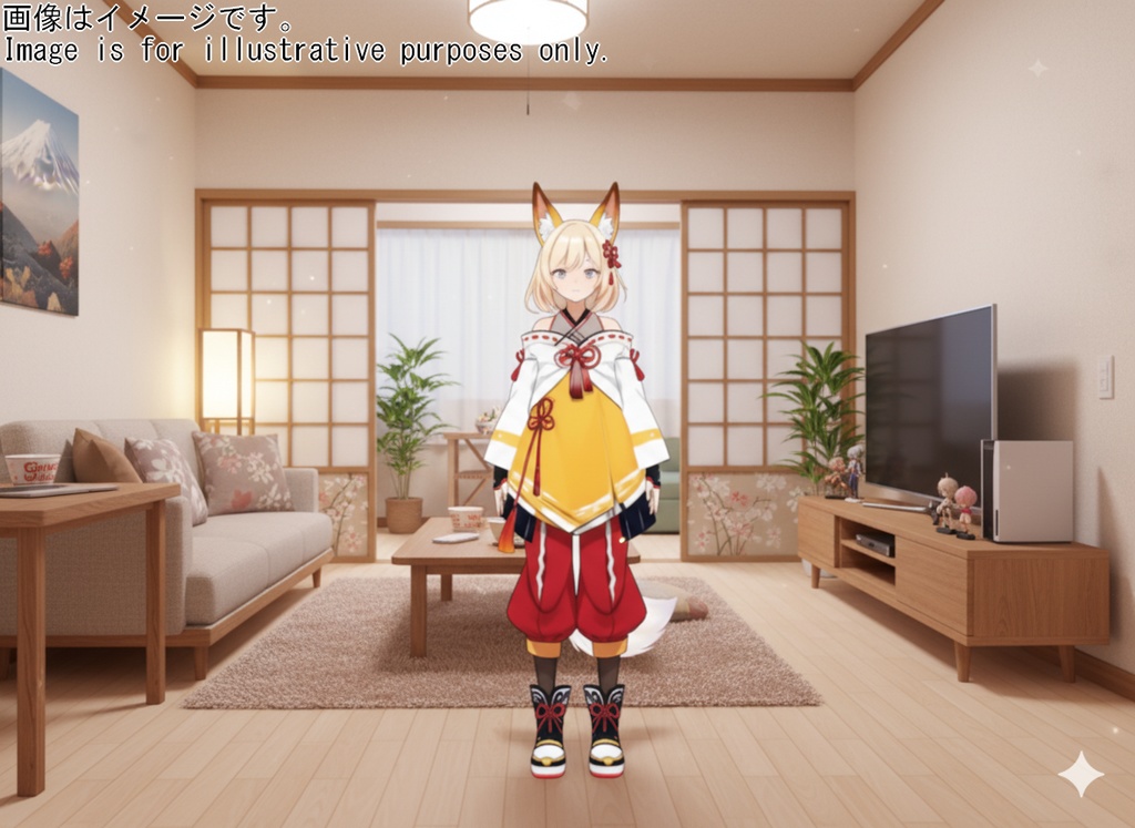 オリジナル3Dモデル 狐月もみじ (コゲツ モミジ) #狐月もみじ #狐月もみじ3D