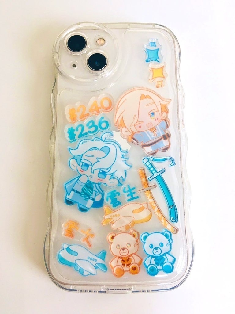 鵜飼派シャカシャカスマホケース用アクリルパーツ