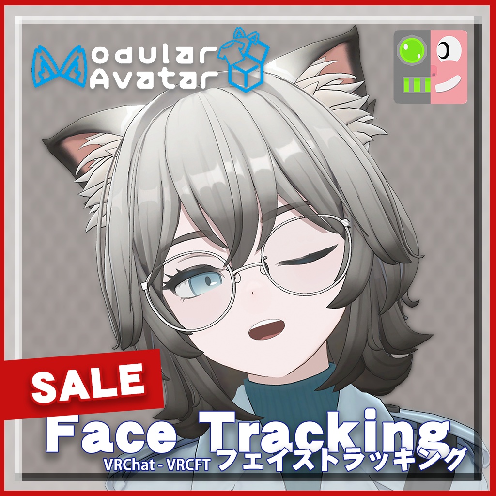 📢✨商品更新セール✨📢[VRChat]ヒビキ-HIBIKI- Face Tracking Setting 