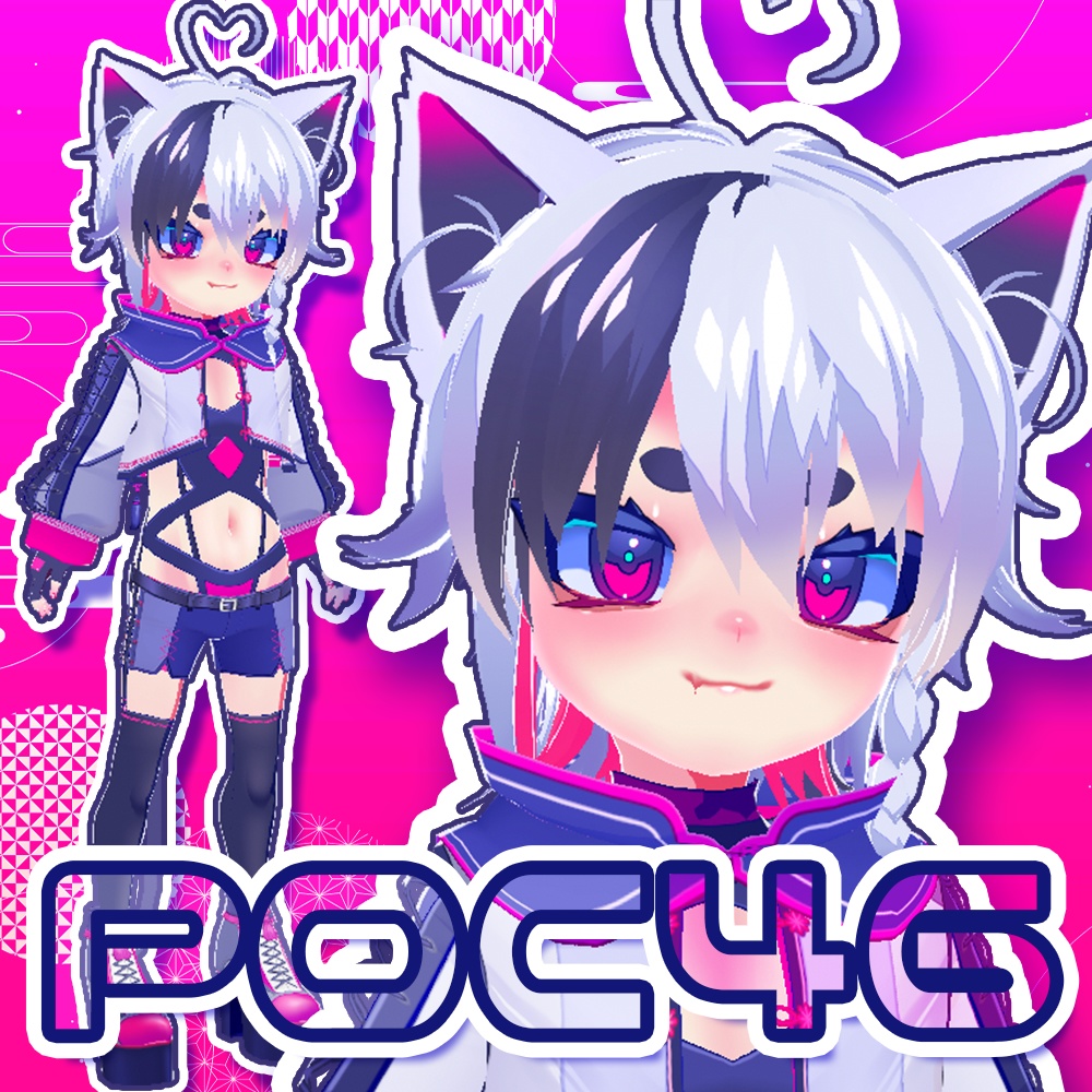 【3Dモデル】POC46 VRM【Vroid製】