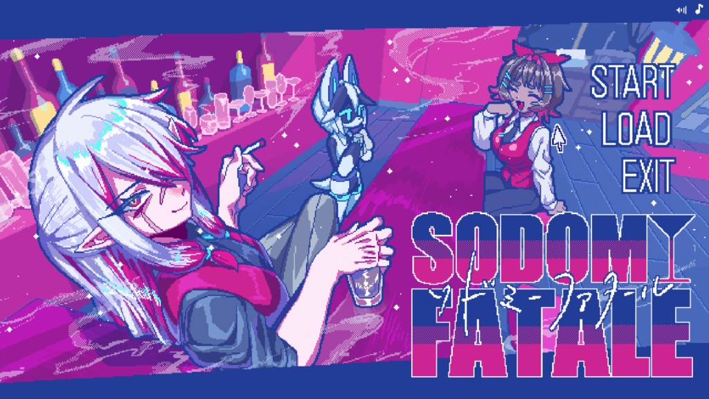 【PCゲーム】ソドミーファタール-SODOMY FATALE 吸血鬼のゲイバー経営AVG【体験版】