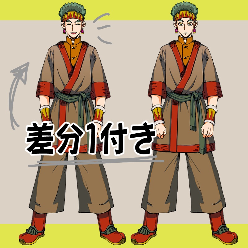 RPGにいそうなキャラ(村人・男性)