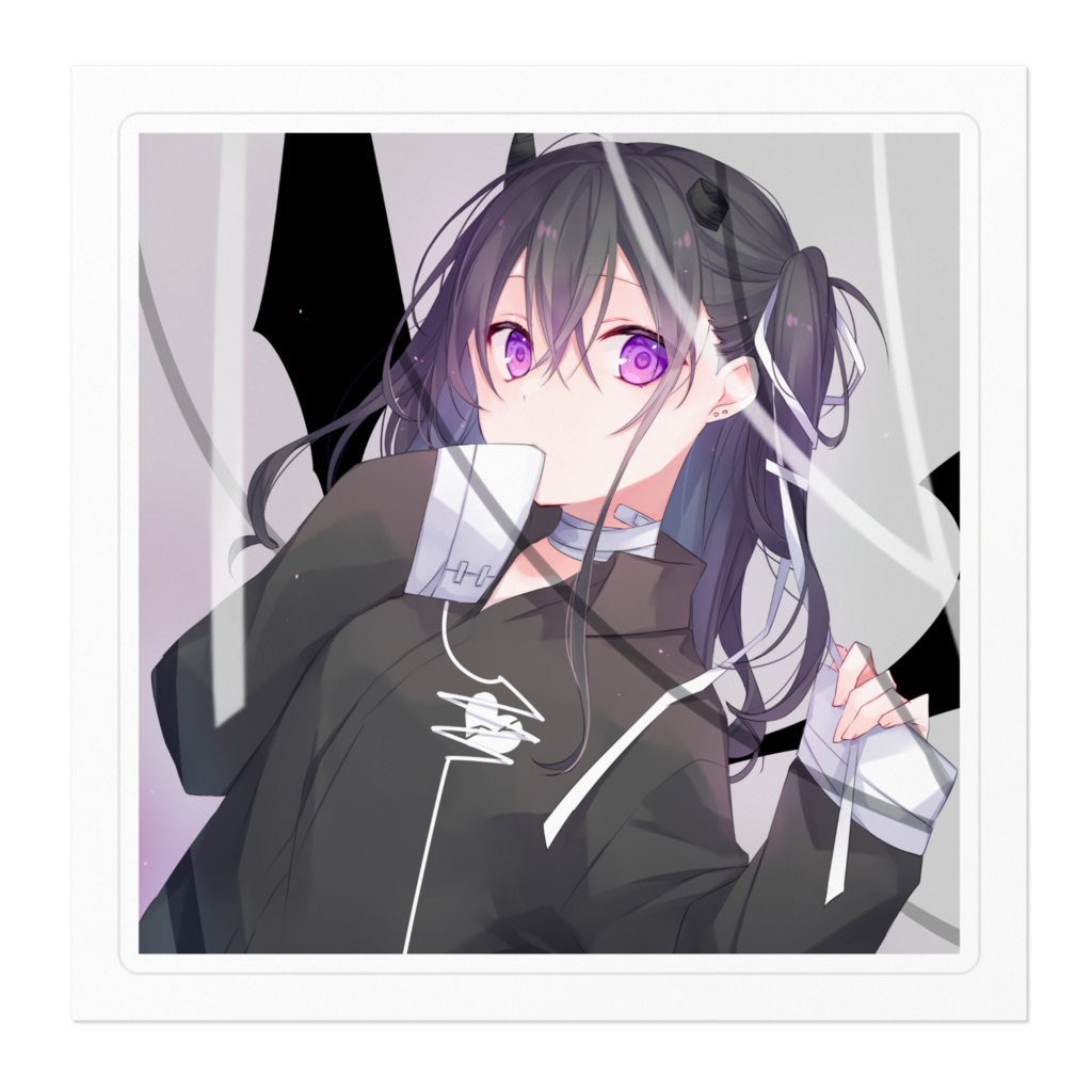 囚われハートステッカー