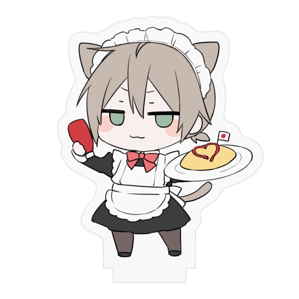 ねこメイドアクリルフィギュア