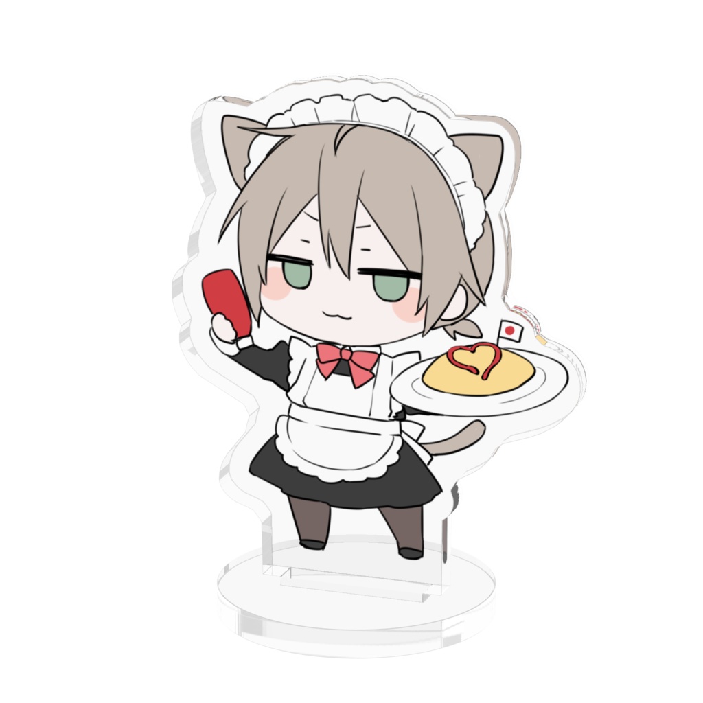 ねこメイドアクリルフィギュア
