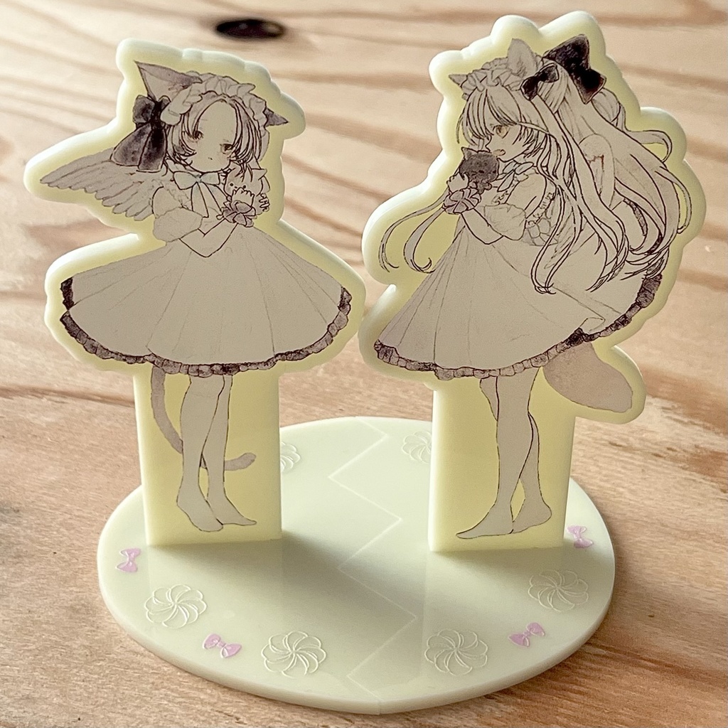 アクリルスタンド【黒猫/狼/セット】