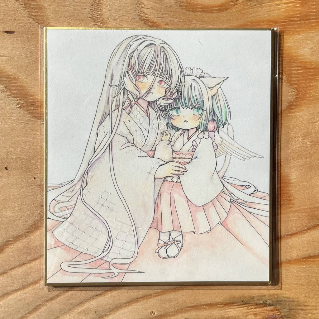 ミニ色紙原画『花咲く物語』