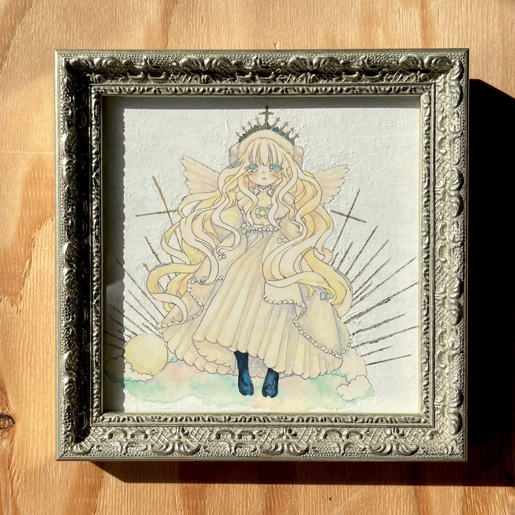 額装原画【小さいcolors2024受賞作品】『夜をこえて』