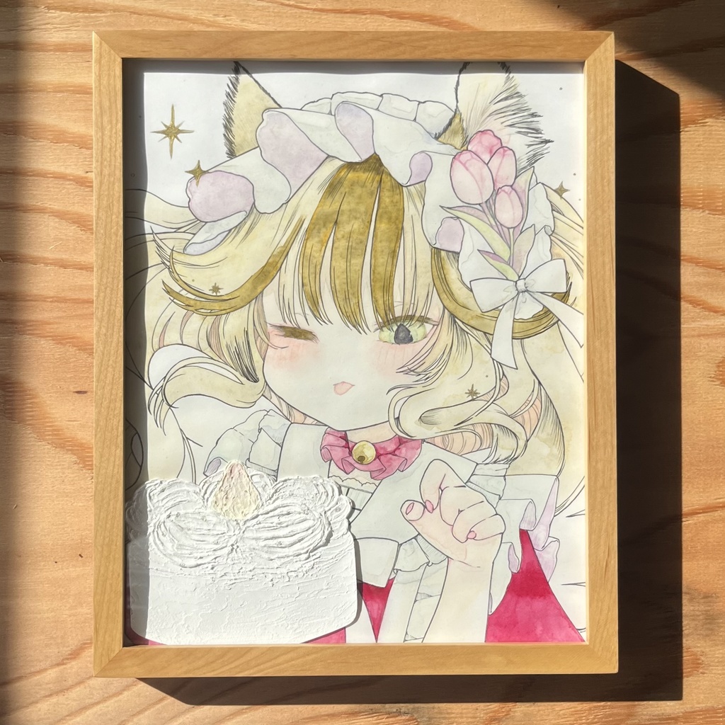 額装原画『どきどきとわくわくの味がする…！』