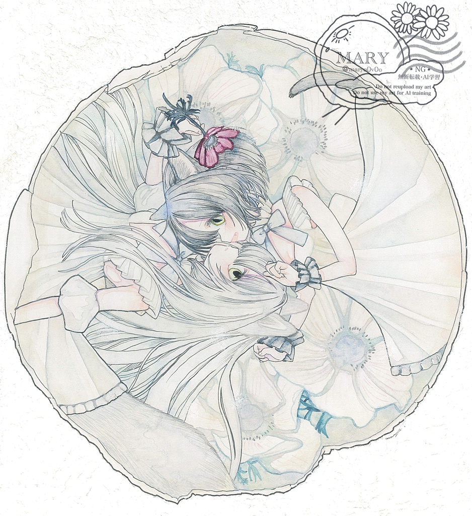 額装原画『花は咲く、巡る季節の中で何度でも』