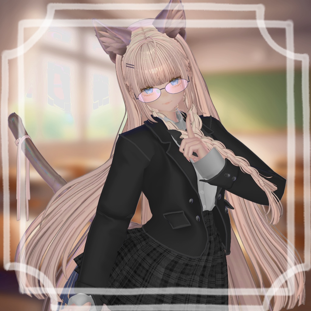 シンプルなメガネ＆ヘアピン　- Simple Glasses & Hairpin -