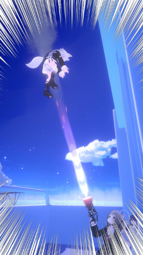 【VRC想定】ロケットエンジン RPL-1 / Modular Avatar設定済み