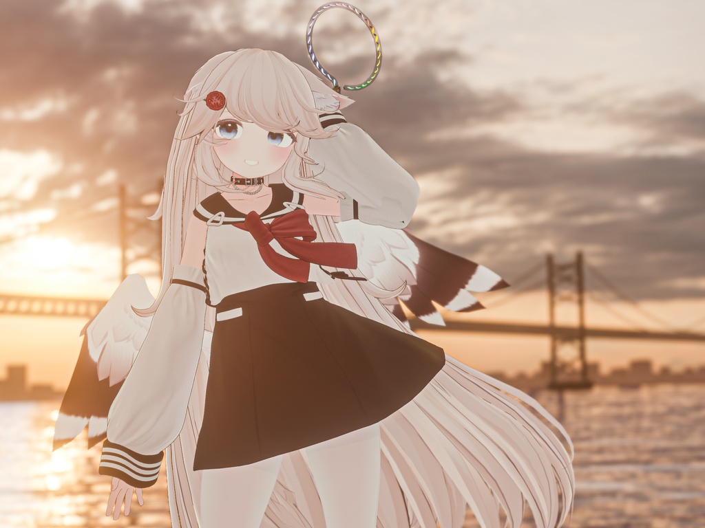 【VRC想定】【Audiolink】iDealizer / PhysBone設定済み