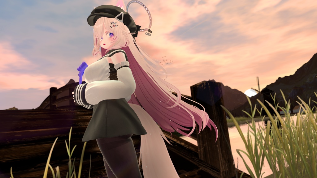 【VRC想定】【Audiolink】iDealizer / PhysBone設定済み