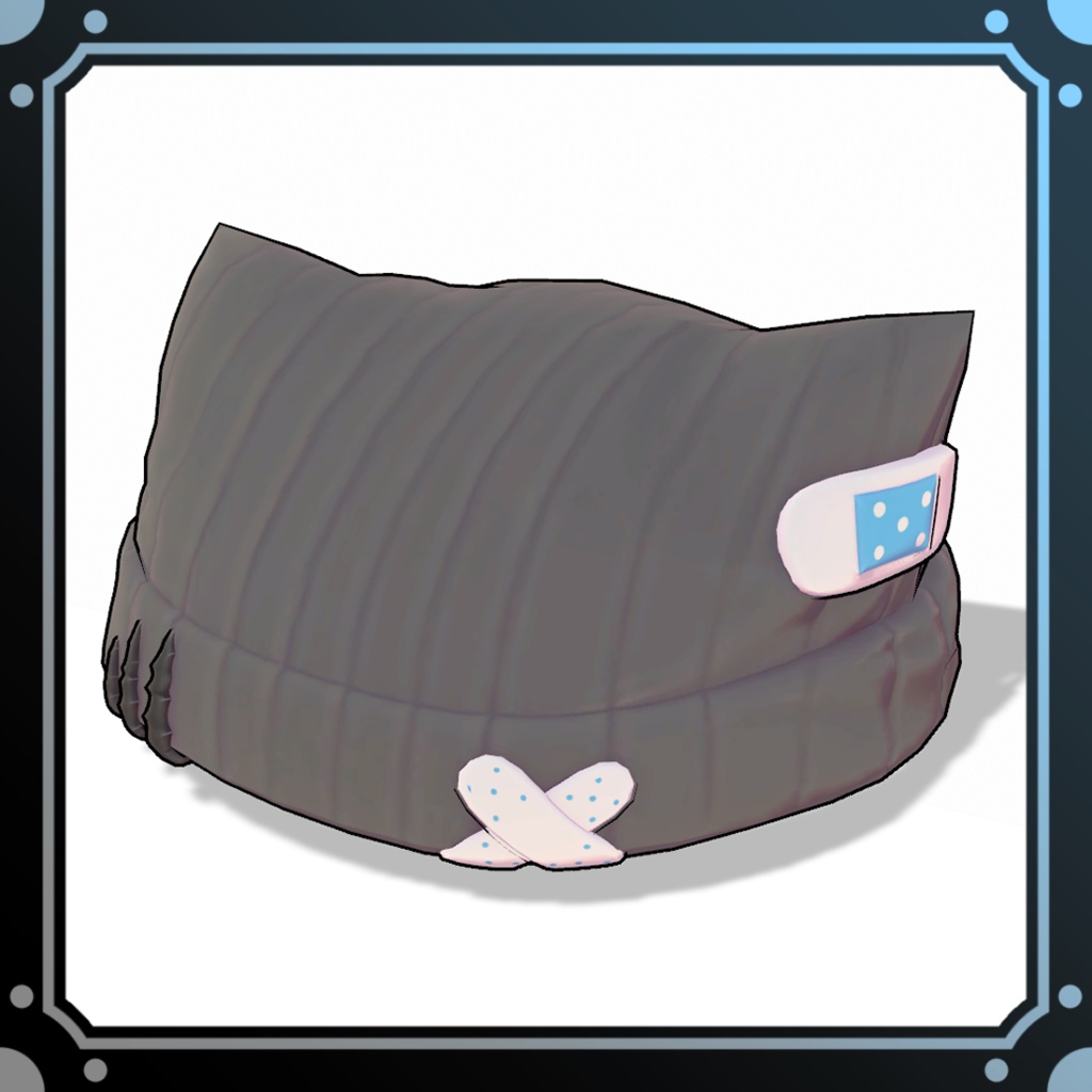 ケモミミ絆創膏ニット帽 (Animal Knit)