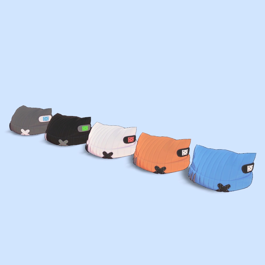 ケモミミ絆創膏ニット帽 (Animal Knit)