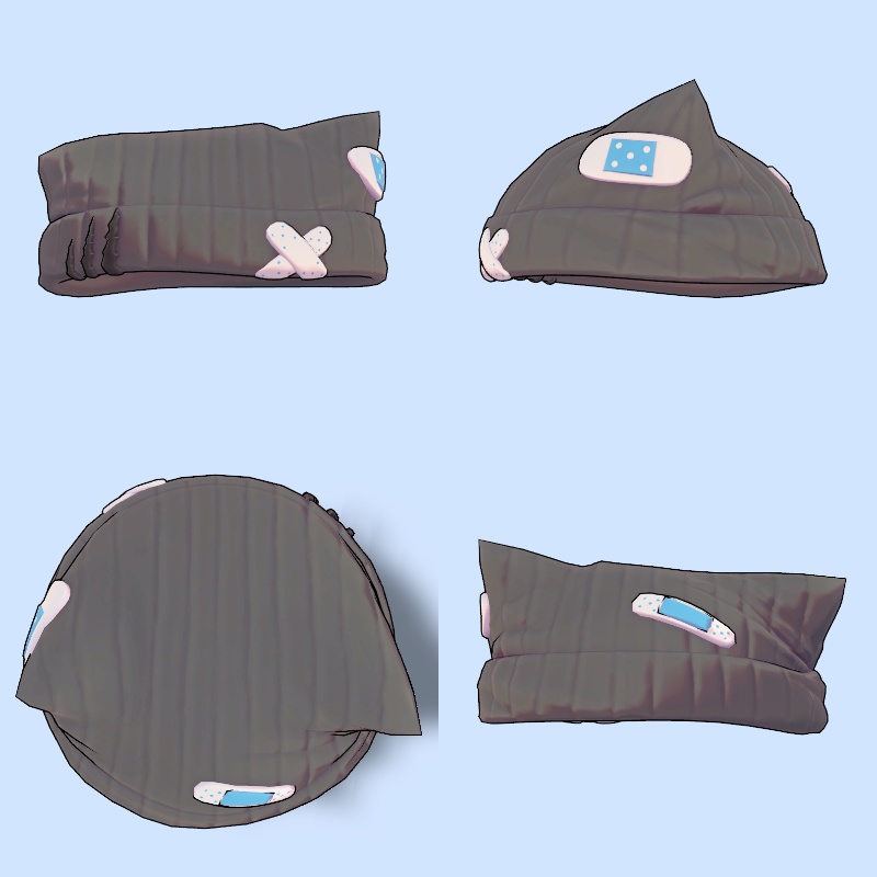 ケモミミ絆創膏ニット帽 (Animal Knit)