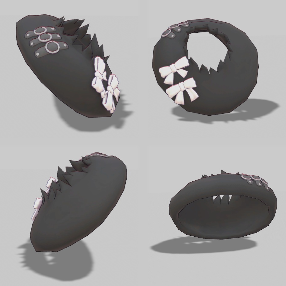 ぶち抜きベレー帽 (Hole Beret)