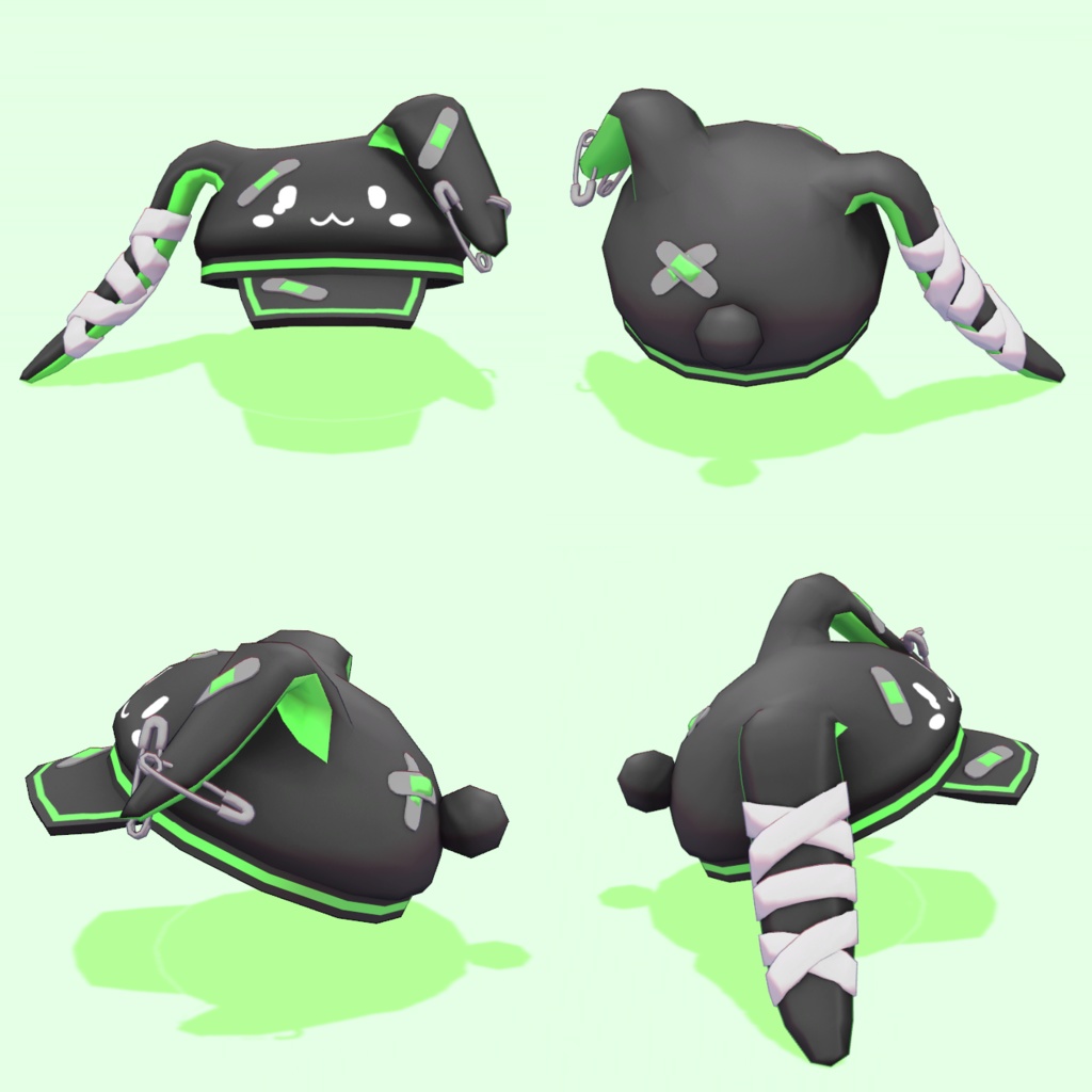 傷心うさ耳帽子 (Heartbroken Bunny-Ear Hat)