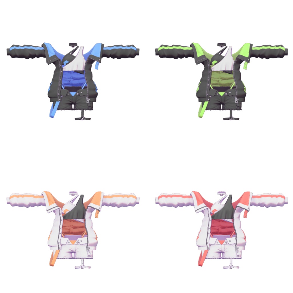 【3アバター対応衣装】Urban Diver