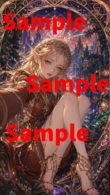 開運スマホ壁紙　8枚セット004　ファンタジー　美少女　脚フェチ