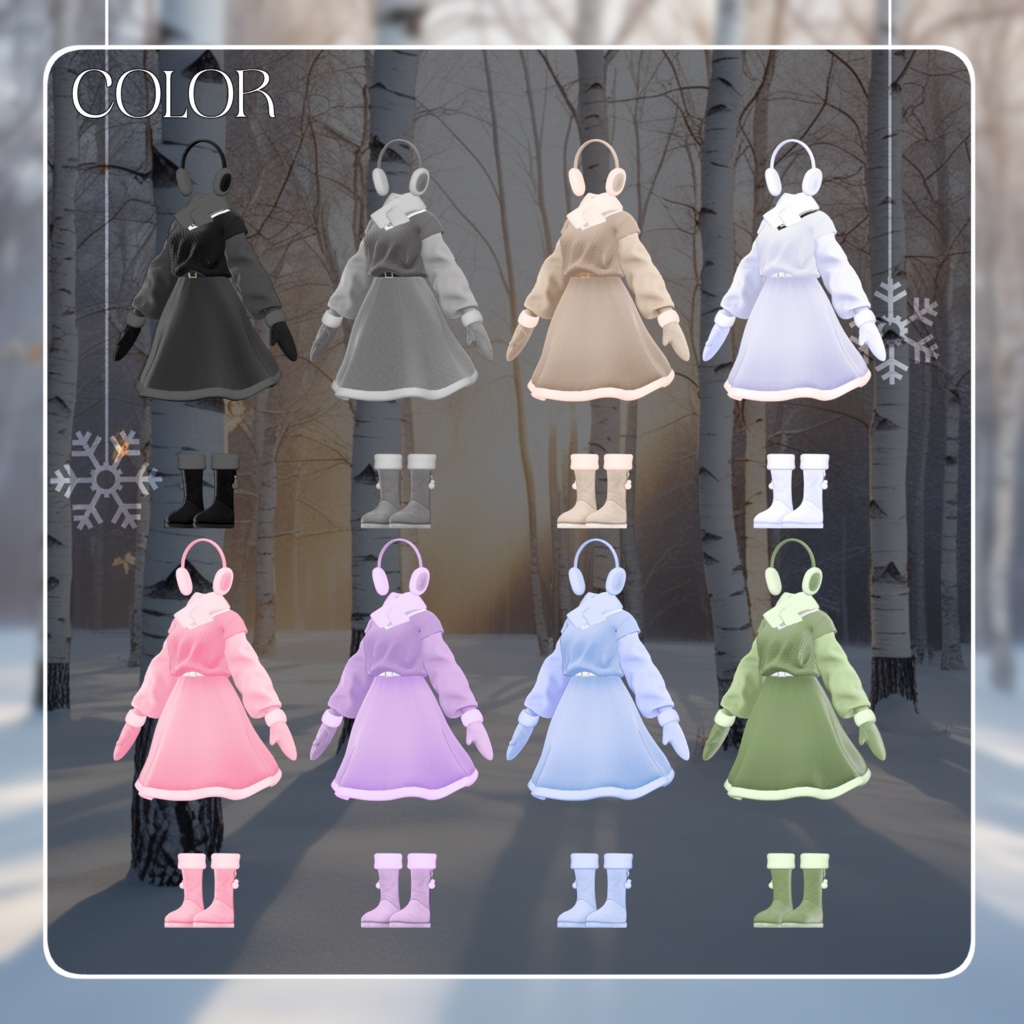 6アバター対応〖❄️Memorial Winter❄️〗