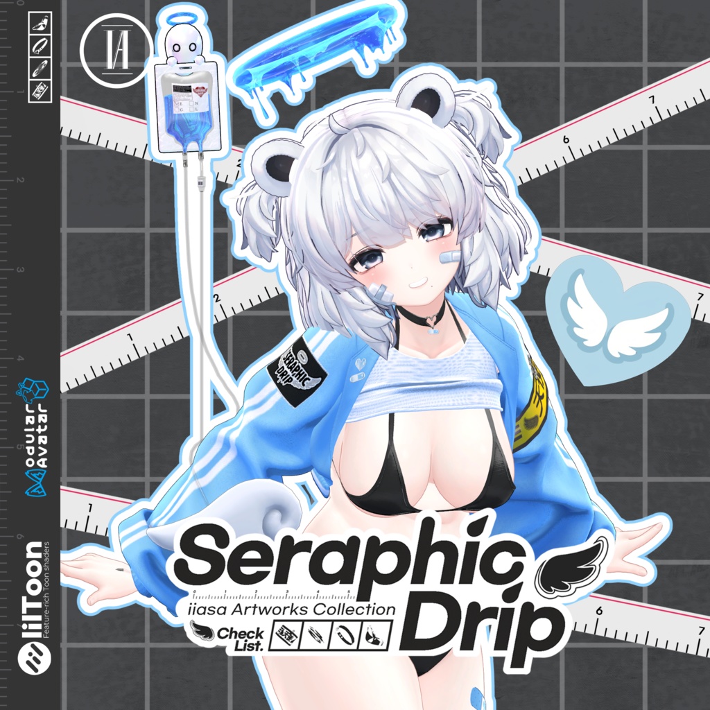 クマリ対応記念セール 12アバター対応〖🩵Seraphic Drip🩵〗