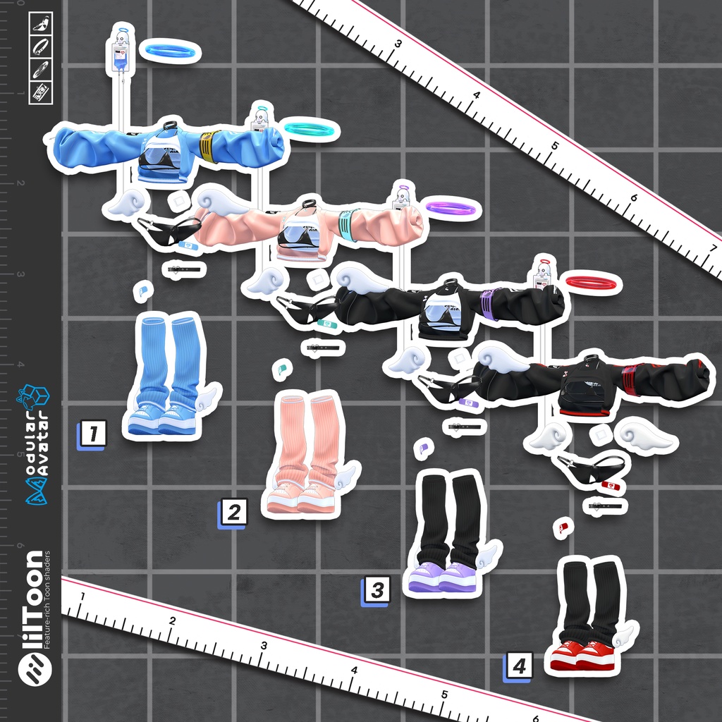 11アバター対応〖🩵Seraphic Drip🩵〗