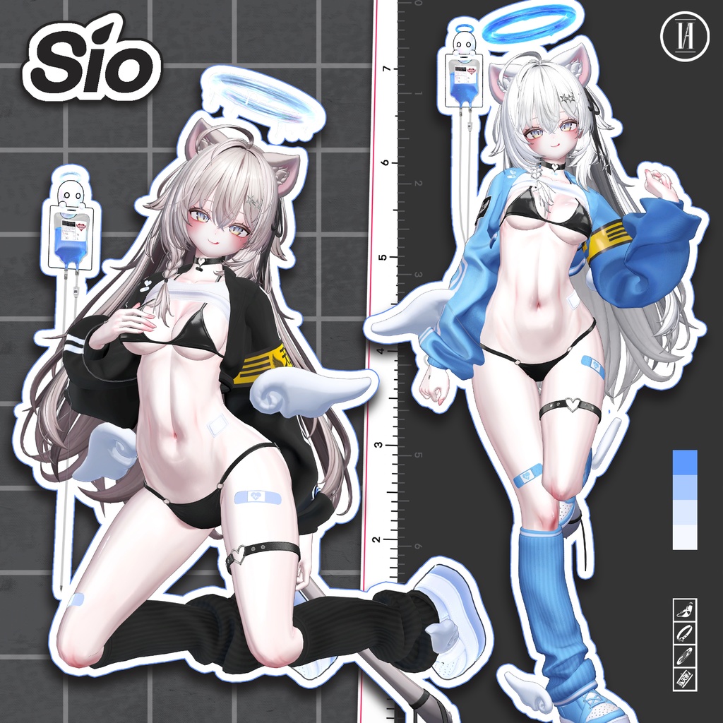 11アバター対応〖🩵Seraphic Drip🩵〗