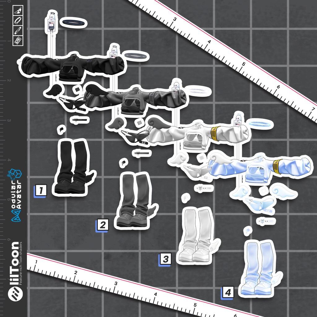 11アバター対応〖🩵Seraphic Drip🩵〗