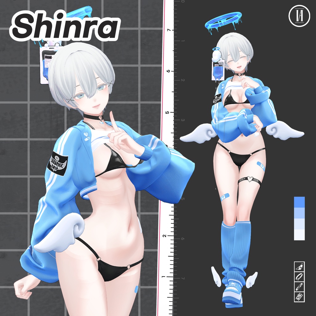 11アバター対応〖🩵Seraphic Drip🩵〗