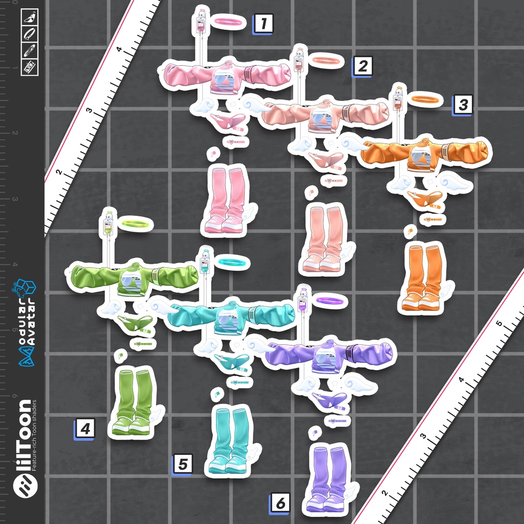 11アバター対応〖🩵Seraphic Drip🩵〗