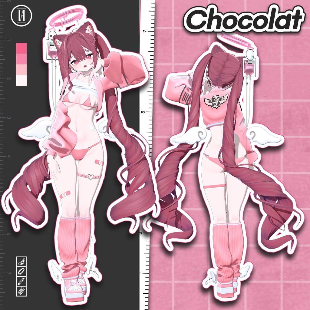 11アバター対応〖🩵Seraphic Drip🩵〗