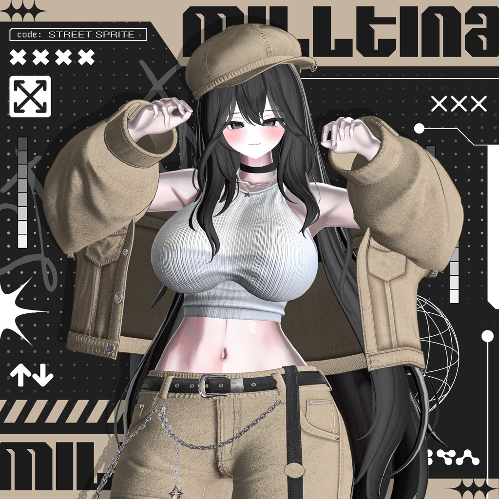 (📢セール中 12/15) 8アバター対応〖✨Street Sprite✨〗