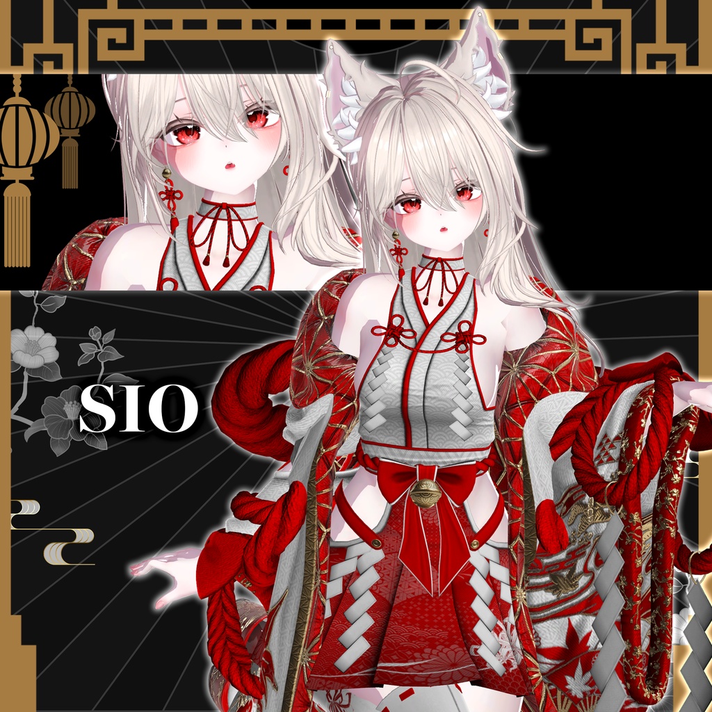 ✨記念セール✨ 11 アバター対応〖🌸Scarlet Kagura🌸〗