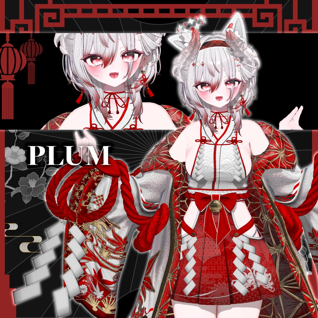 ✨記念セール✨ 11 アバター対応〖🌸Scarlet Kagura🌸〗