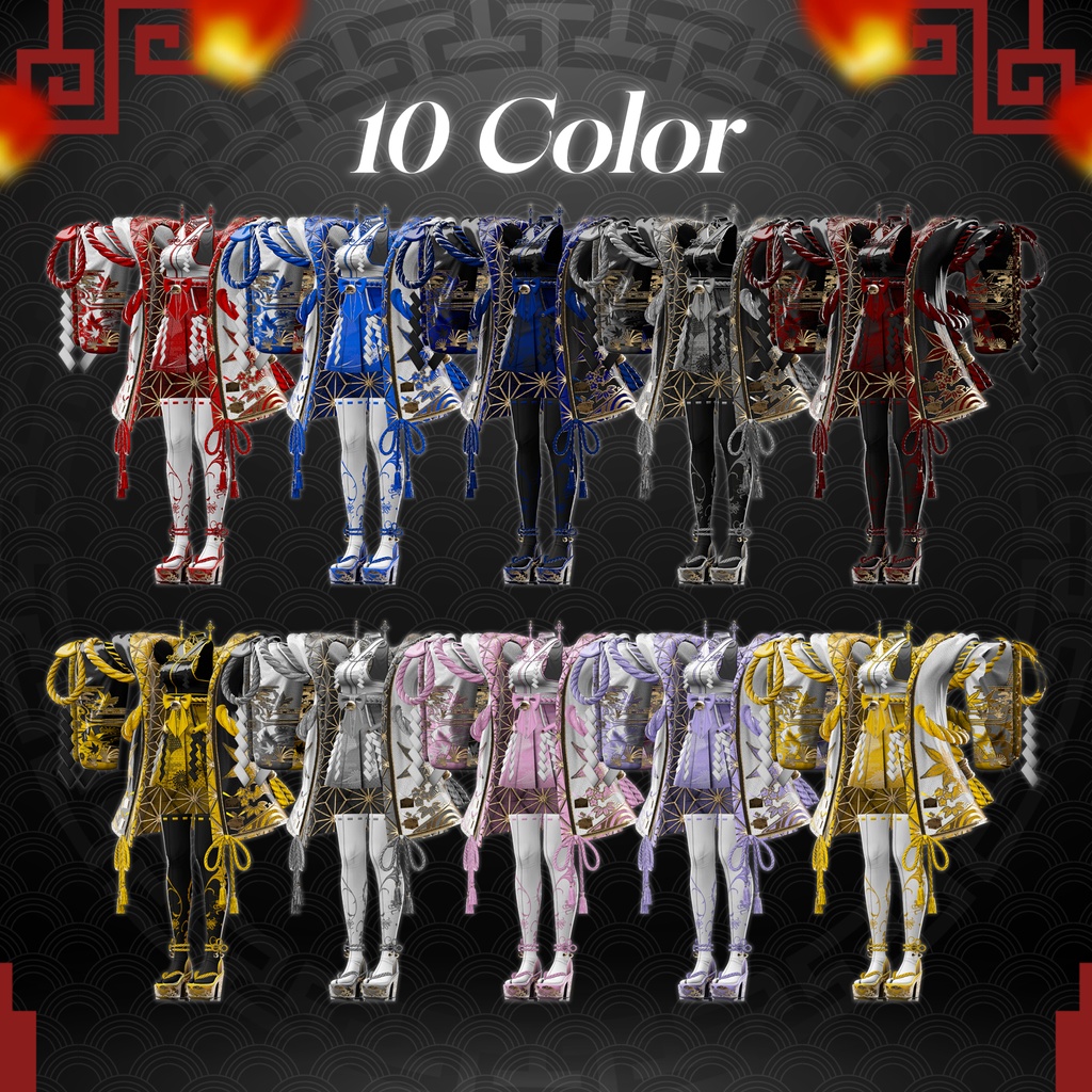 ✨記念セール✨ 11 アバター対応〖🌸Scarlet Kagura🌸〗