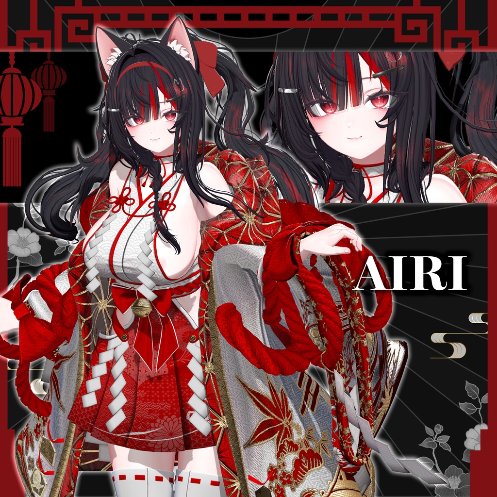 ✨記念セール✨ 11 アバター対応〖🌸Scarlet Kagura🌸〗