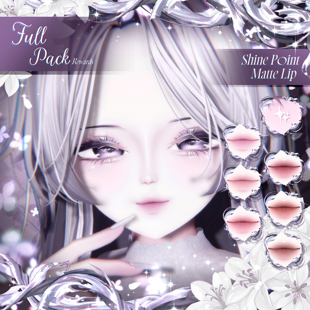 【 2アバター対応 】 Lilium Make-up Texture [PSD] 缩略图 9